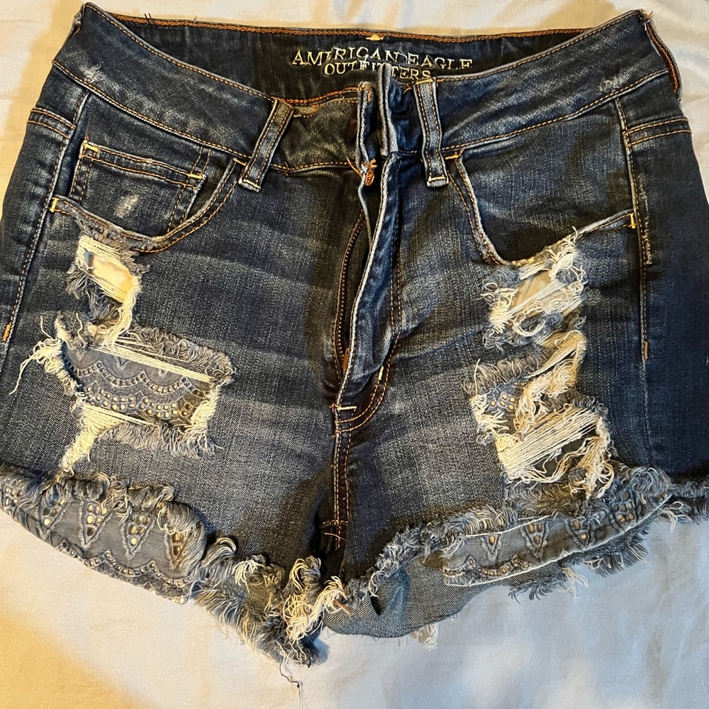 American eagle high rise stretch shorts